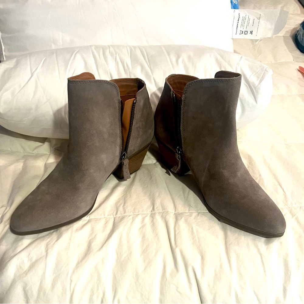 Frye ankle boots suede